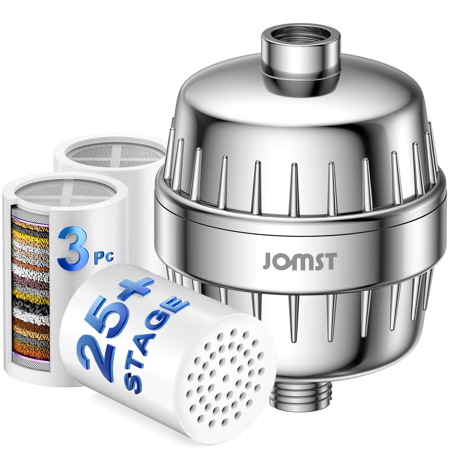 25 Plus Stages SA-001 Shower Filter - Maximize Sediment Filtration & Reduce Chlorine - Soften Skin, Shine Hair - For Bet